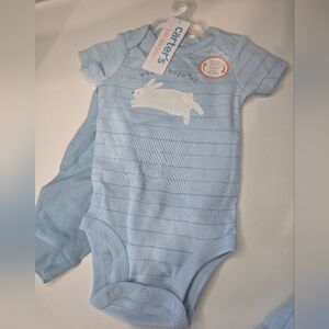 Carters Easter Bunny Set With Peekaboo Pocket New With Tags